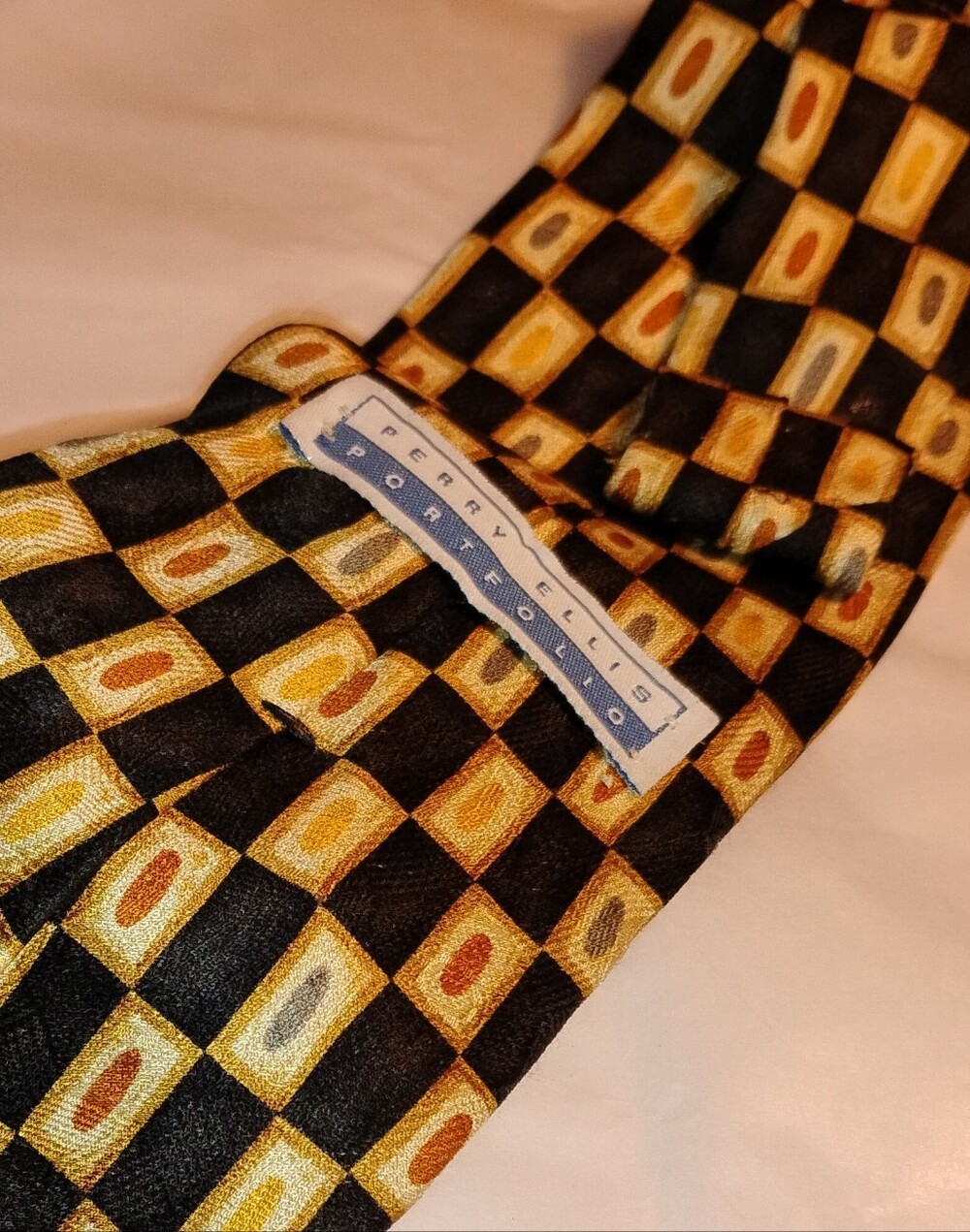 Woman's Necktie. One Of A Kind Design. Upcycle. - Picture 4 of 5
